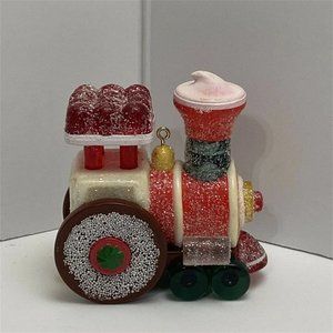 Express train locomotive chewing gum Christmas decorations